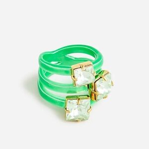 NWT NAILS BY MEI x J.CREW Triple Loop Ring, Size 7
